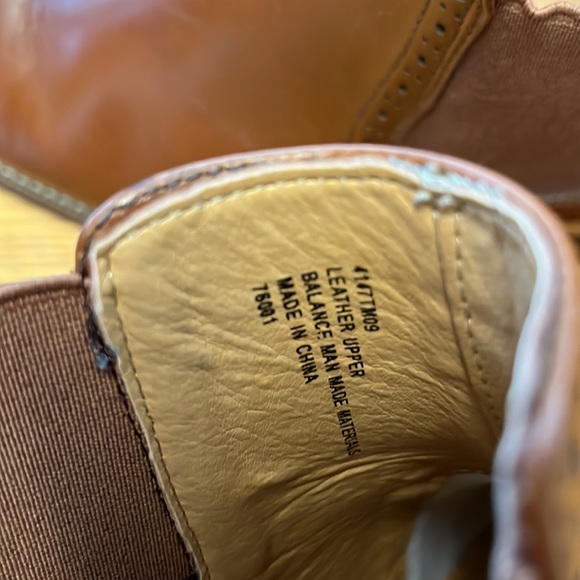 Joseph Abboud brown leather ankle pull on boots men’s 8.5 D - Picture 3 of 7